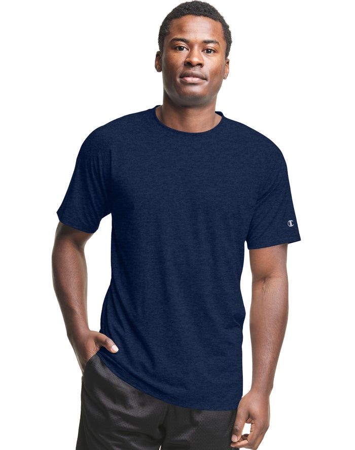 Champion Mens T-Shirt NZ - City Sport Navy ( 8673-GALRY )